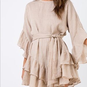 Antique Wish Mini Dress Mocha